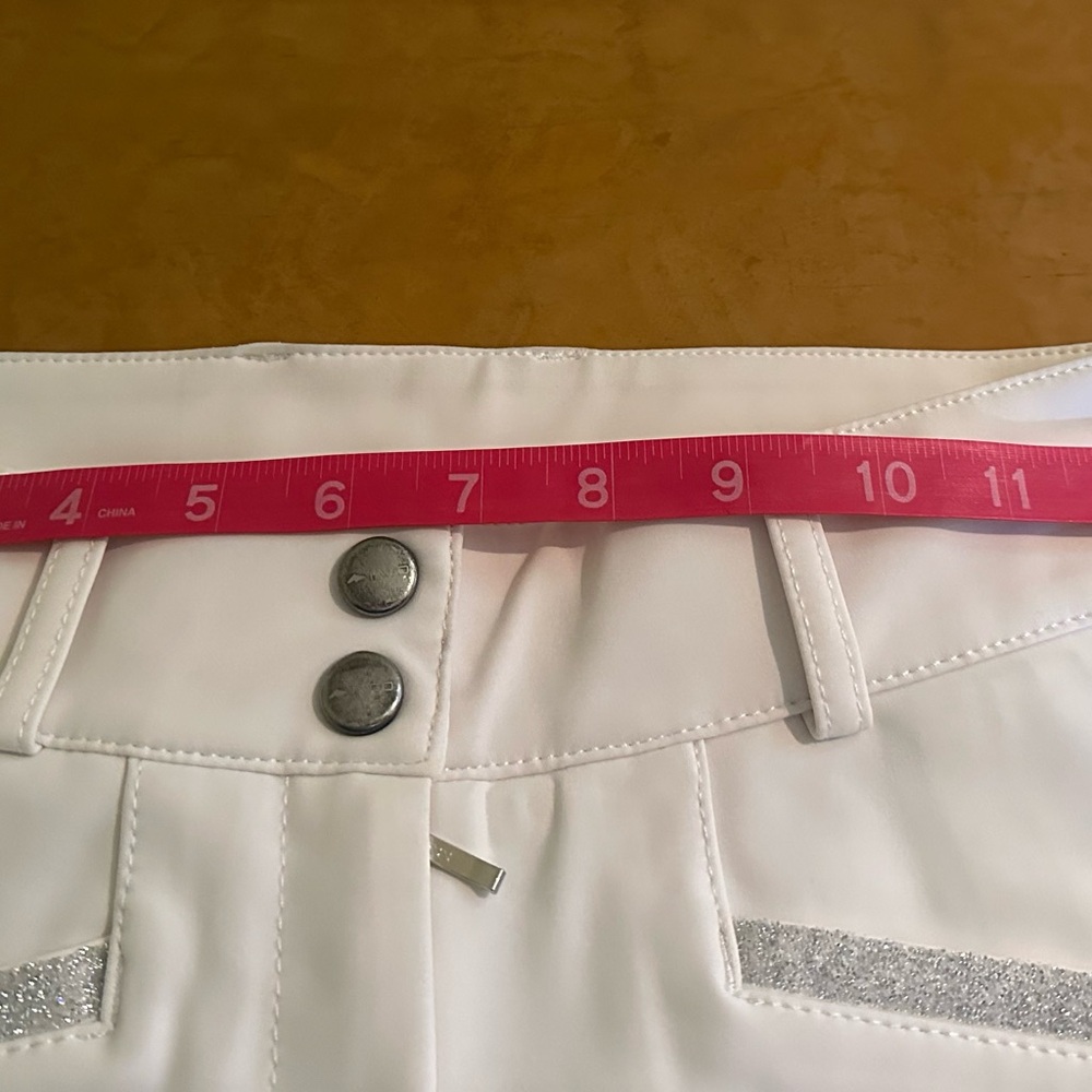 Iago Italia Equestrian Riding Show Breeches, White, Size 24, Good Condition - Picture 8 of 14